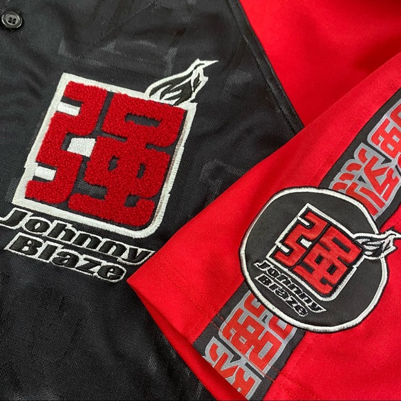 Vintage Johnny Blaze button up jersey - XXL - Picture 3 of 6